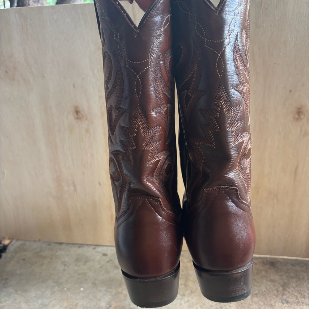 Dan Post Men’s Brown Leather Cowboy Boots DP2111R | Size 10.5 EW - Picture 13 of 15